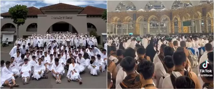 Viral anak SMA bagikan momen study tour bareng teman-teman kelas ke Makkah, belajar sekaligus umrah
