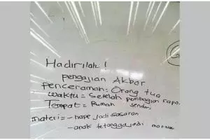 Tingkahnya absurd abis, 11 tulisan lucu di papan tulis ini bikin nyengir sambil geleng kepala