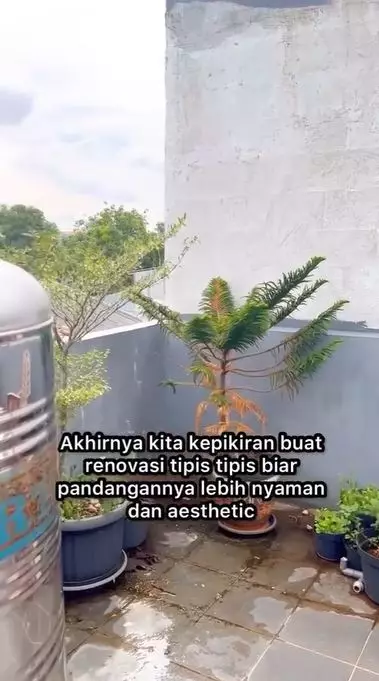 makeover rooftop tanpa atap TikTok