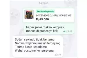 Mau ketawa tapi receh, 11 chat lucu berbalas pantun ini bikin senyum
