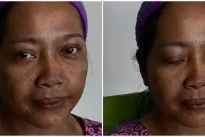 MUA ini rias ibu berkulit gelap jadi bak boneka Annabelle, transformasinya manglingi pol