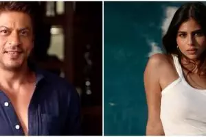 Parasnya disebut plek ketiplek Shah Rukh Khan saat muda, ini 9 potret kompak Suhana Khan dan ayahnya