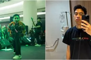 Nekat manggung usai dari rumah sakit, detik-detik Devano Danendra pingsan ini bikin fans khawatir