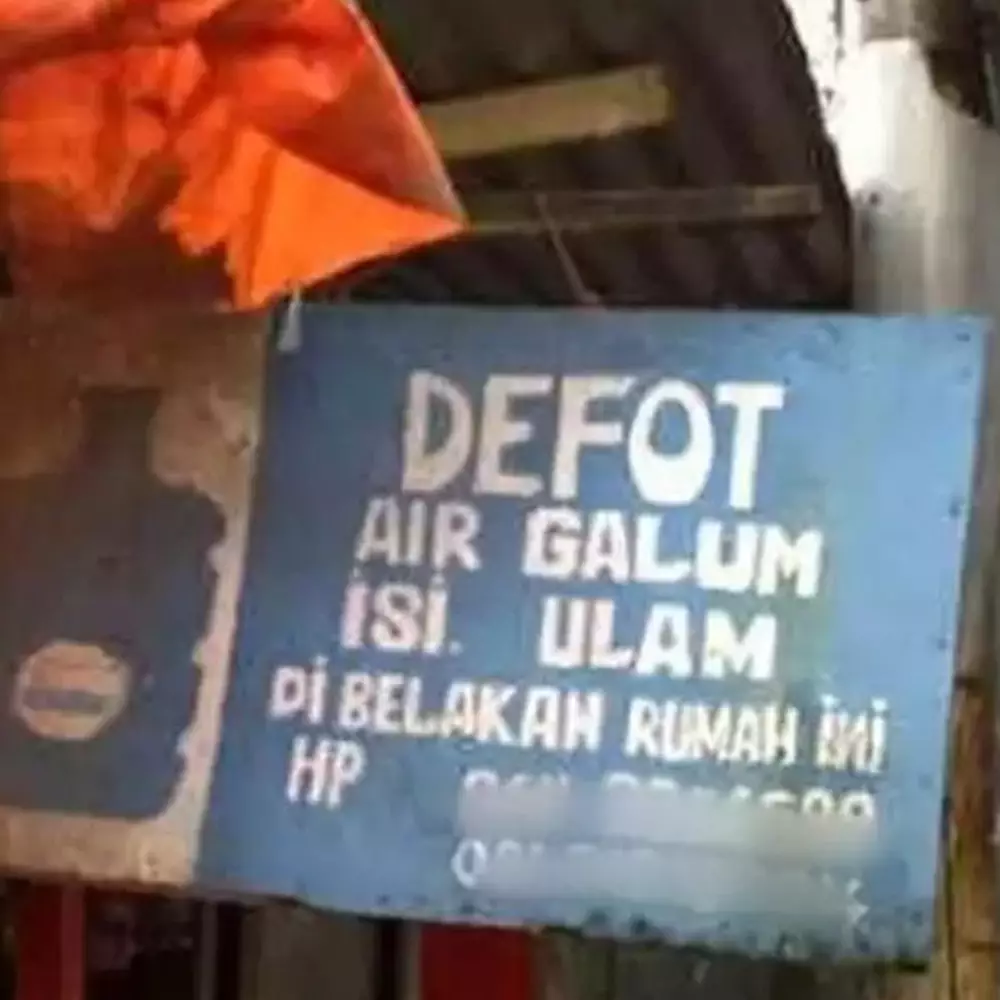 11 Tulisan lucu penjual air galon isi ulang, penampakannya bikin garuk-garuk kepala