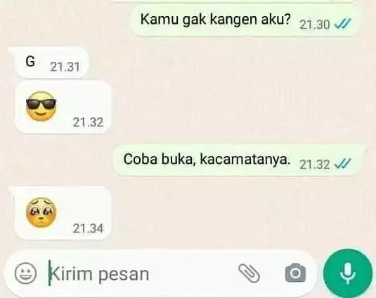 chat lucu pasangan LDR Berbagai sumber