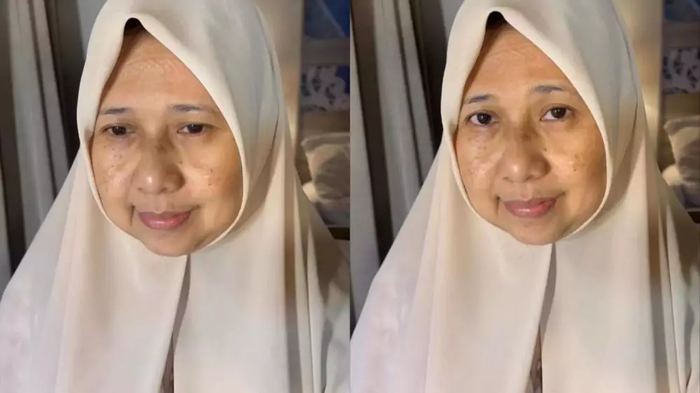 Di makeup ala pengantin syari © Instagram Di makeup ala pengantin syari © Instagram