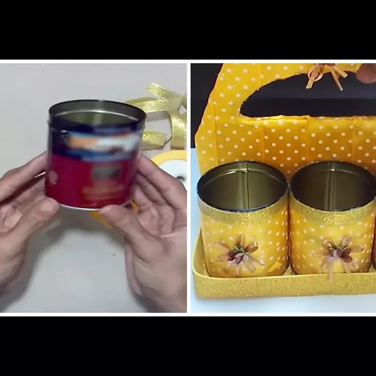 9 Cara membuat toples cantik untuk Lebaran Idul Fitri, ekonomis cuma dari kaleng bekas