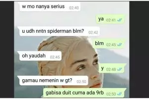 11 Chat lucu cowok nolak halus cewek ini bikin senyum kecut sambil nyesek