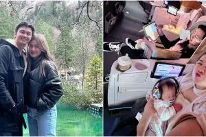 9 Momen liburan Felicya dan Hito bareng dua buah hati, keliling Eropa dan Korea tanpa baby sitter