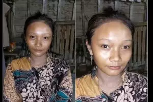 Wanita polos berkulit eksotis ini dirias MUA jadi pengantin Sunda, hasilnya manglingi bak barbie