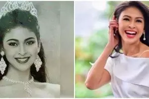 Usia lebih setengah abad, 9 gaya Indira Sudiro Puteri Indonesia I pamer body goals ini bak remaja