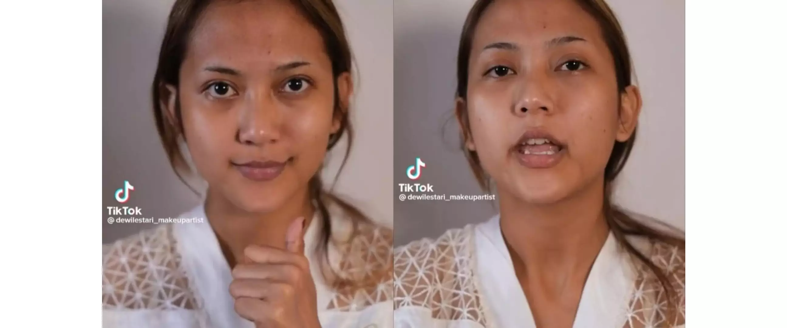 Dikira cupu ternyata suhu, perubahan wanita awalnya cuma main-main sama makeup ini hasilnya manglingi