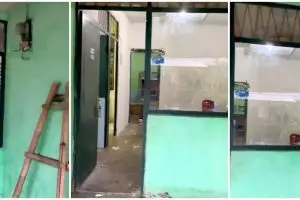 Ruang tamu rumah dinas dimakeover jadi hunian minimalis modern, potret before afternya bikin melongo
