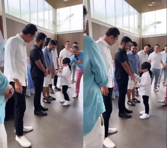 Rafa anak Sandra Dewi bisa kenali ayahnya © Instagram