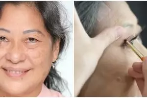 Wanita paruh baya dengan flek hitam dirias MUA hasilnya manglingi, netizen: mirip istri Ferdy Sambo