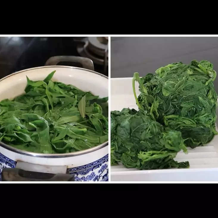 Cuma pakai satu alat dapur, ini trik merebus daun singkong agar warnanya tetap hijau