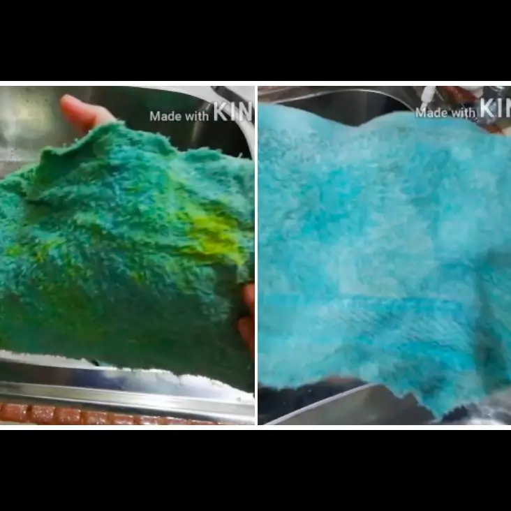 Tanpa pemutih, ini cara praktis mencuci lap dapur kotor dan penuh noda minyak