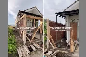 9 Potret makeover tampilan depan rumah pinggir sawah, smart vertical garden-nya bikin salfok