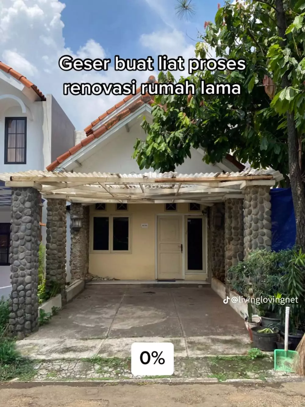 Rumah tua ini dimakeover jadi rumah elit © TikTok