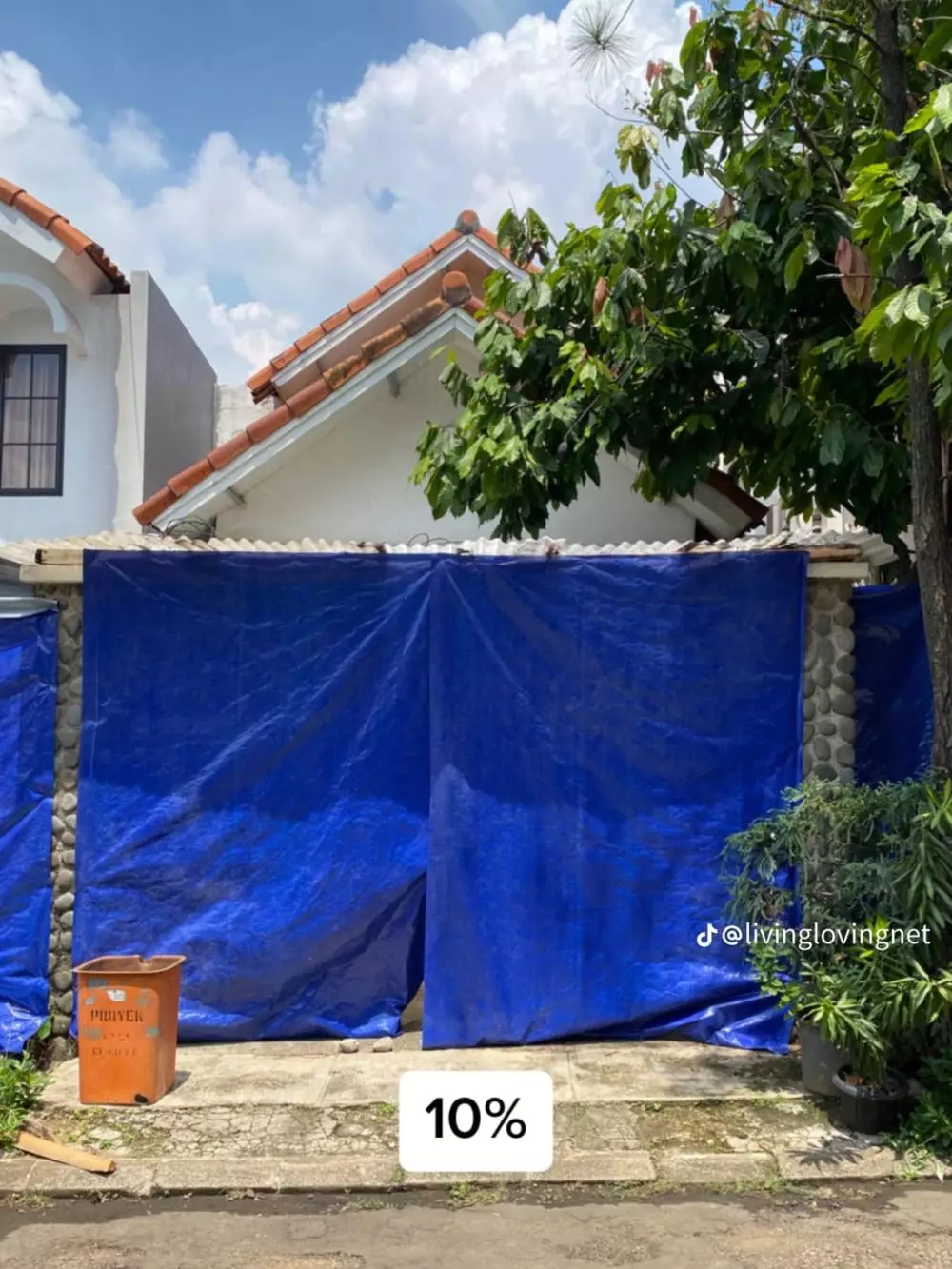 Rumah tua ini dimakeover jadi rumah elit © TikTok