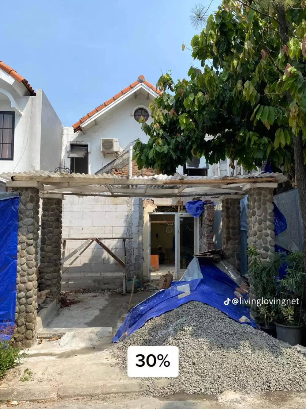 Rumah tua ini dimakeover jadi rumah elit © TikTok