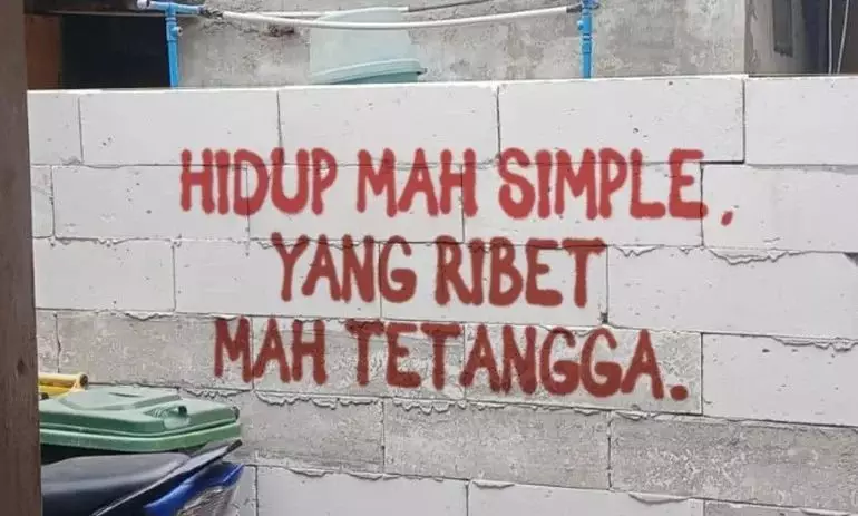 tulisan di tembok © berbagai sumber