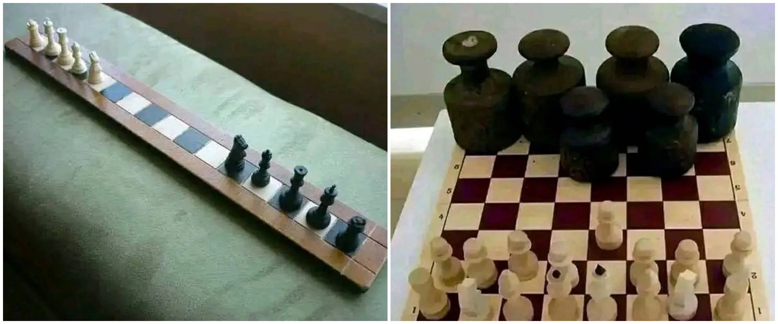 21 Potret kocak bentuk papan catur nyeleneh ini bikin yang main senyum datar