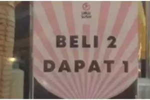 9 Tulisan lucu promosi nyeleneh 'beli satu gratis satu' ini bikin pembeli bingung