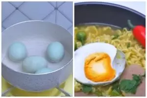 Trik merebus telur asin agar matang sempurna dan hemat gas, praktis hanya 5 menit