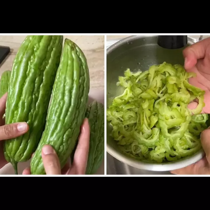 Bukan diremas-remas menggunakan garam, ini trik hilangkan rasa pahit pada pare cukup dengan 3 bahan