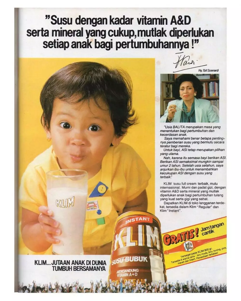 potret terbaru bintang iklan susu bubuk © instagram