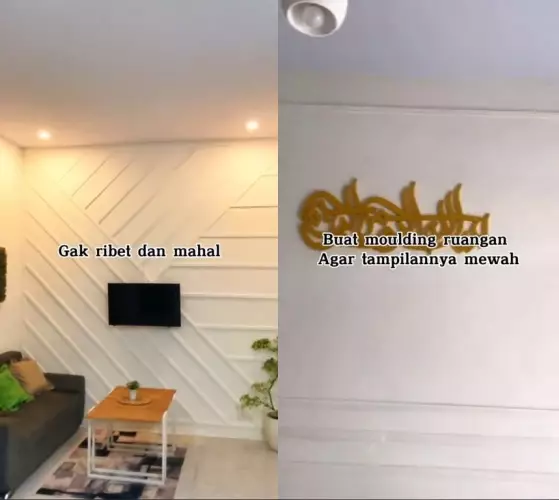 dekorasi ruang tamu bermodalkan Rp 50 ribu © TikTok