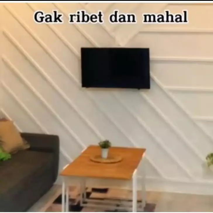 Antiribet, wanita ini dekorasi ruang tamunya jadi kelihatan mewah hanya modal Rp 50 ribu