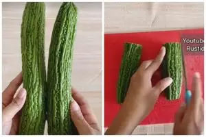Cuma pakai 1 bahan dan tanpa diremas, ini cara praktis hilangkan rasa pahit pada pare