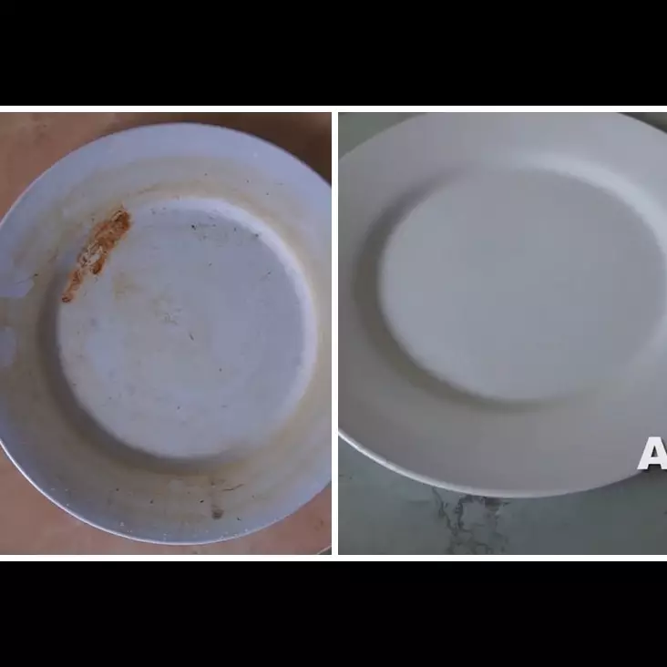 Tanpa direndam pemutih, begini cara membersihkan kerak di piring lama pakai dua bahan