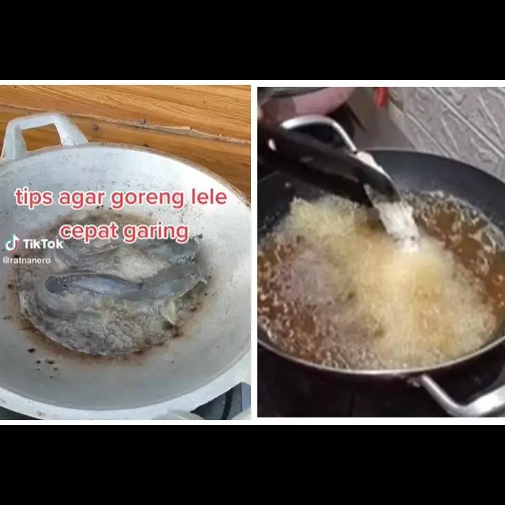 Cara jitu goreng lele agar cepat matang, garing, tetap lurus, dan minyak tidak meletup
