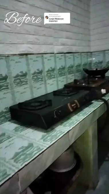 makeover dapur sempit TikTok makeover dapur sempit TikTok
