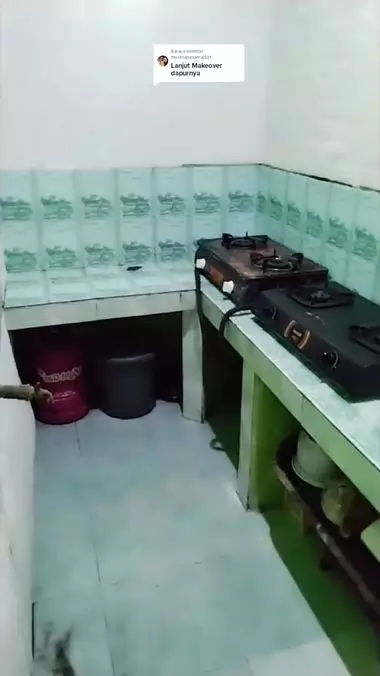 makeover dapur sempit TikTok makeover dapur sempit TikTok