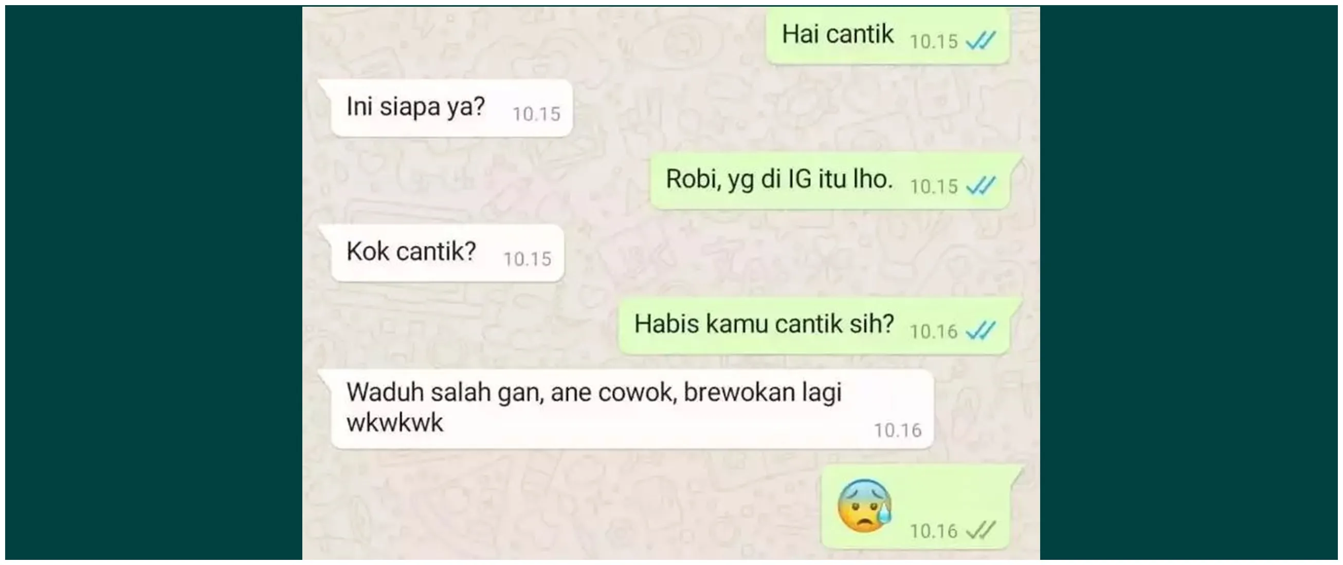 Sok asyik banget, 13 chat lucu diajak kenalan orang nggak dikenal ini endingnya bikin kesal