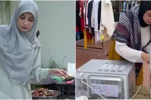 Bantu sang ibunda, begini 11 potret kesederhanaan Shireen Sungkar jualan pisang goreng di Belanda