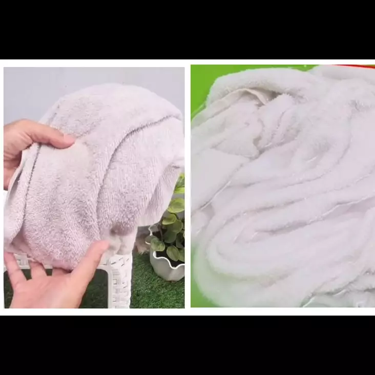 Tanpa sabun, ini cara mudah memutihkan handuk dapur kotor dan kusam