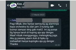 11 Chat lucu peringatan dari ibu kos ini isinya nyelekit banget, kalau nggak sadar kebangetan sih