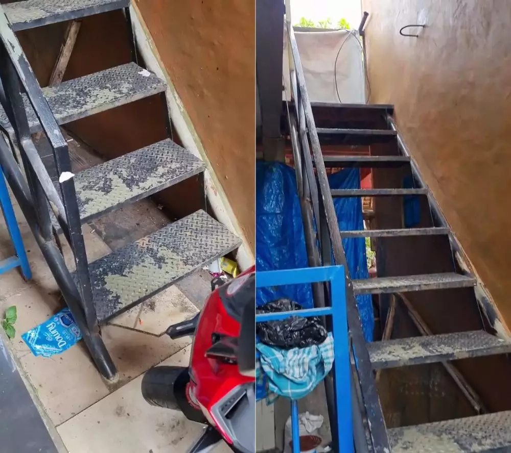 desain tangga bikin ngeri © TikTok desain tangga bikin ngeri © TikTok