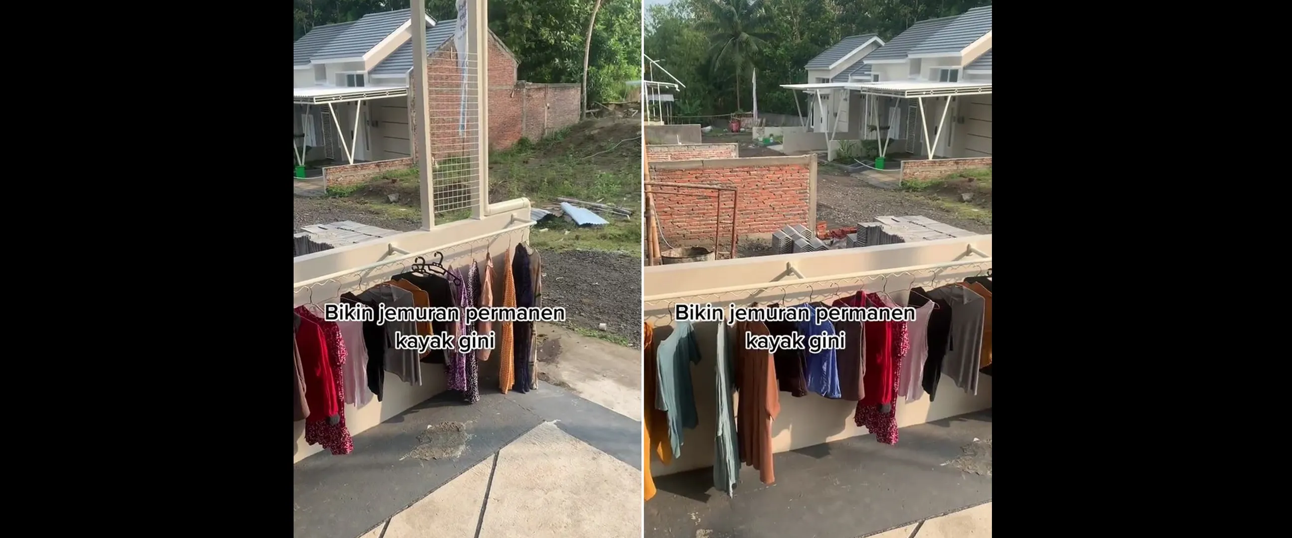 Nggak makan banyak tempat, trik mudah bikin jemuran untuk rumah sempit hanya pakai 1 alat tukang