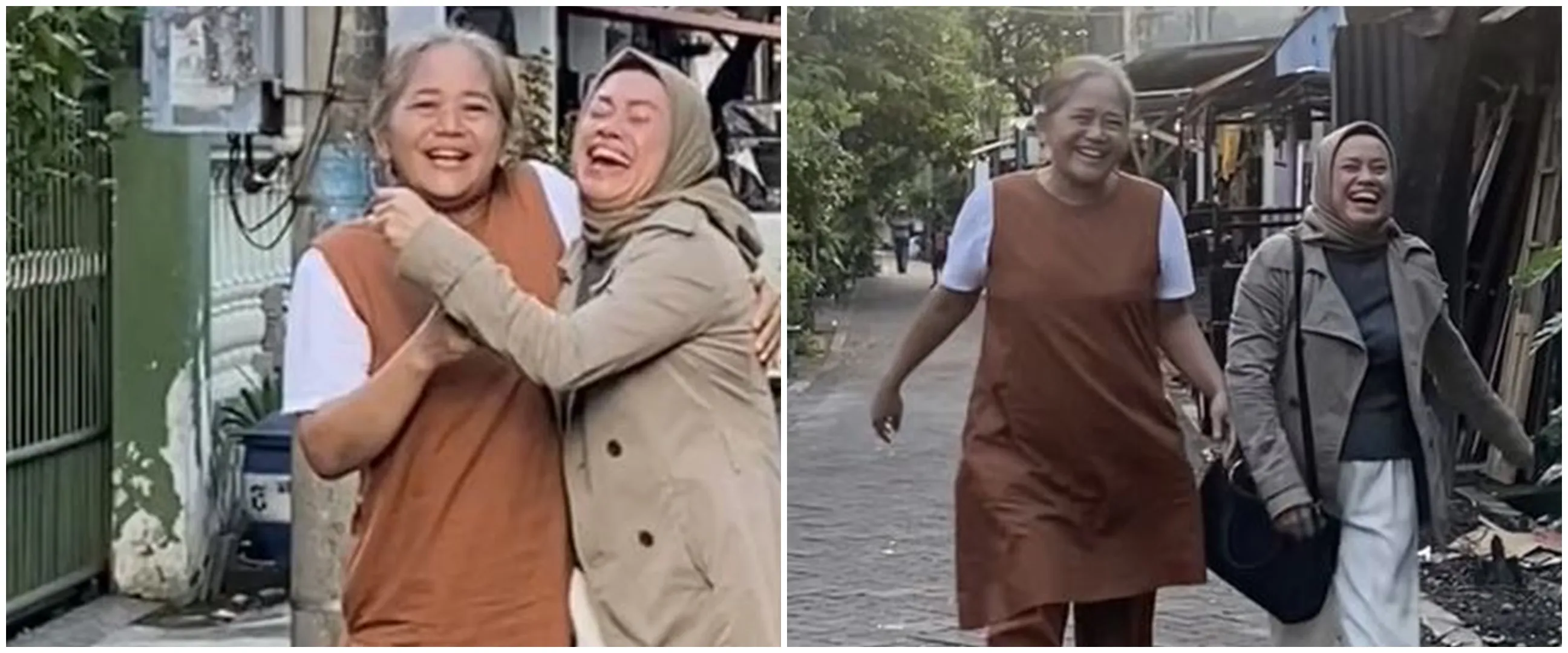 Momen haru pertemuan dua sahabat SMA setelah 30 tahun berpisah, sempat lupa nama dan kebingungan