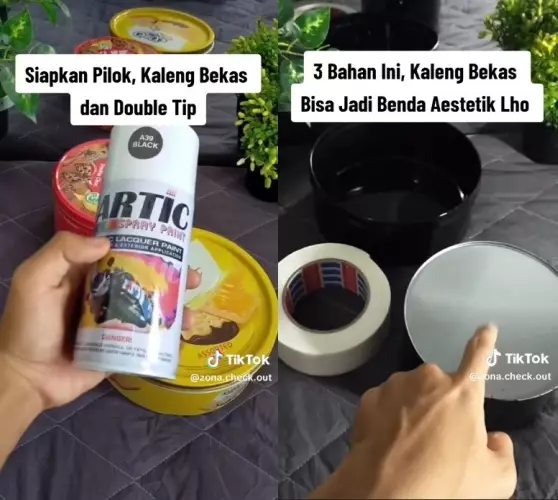 hiasan dinding estetik barang bekas © TikTok hiasan dinding estetik barang bekas © TikTok