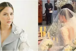 9 Pesona Jessica Mila jalani prosesi pernikahan adat Batak, saat pemberkatan bak putri kerajaan