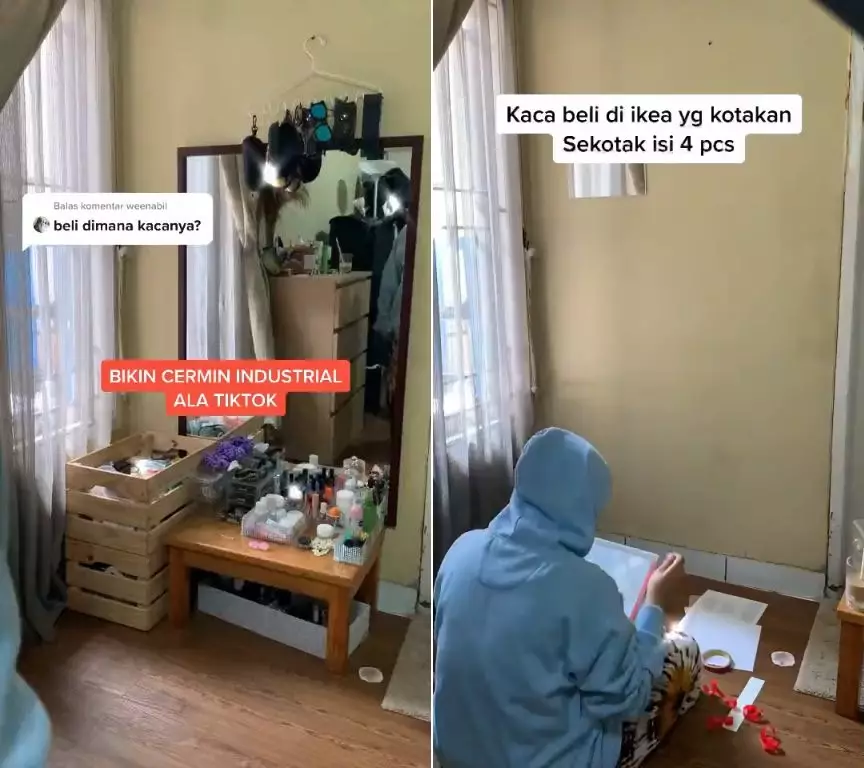 ide bikin cermin estetik © TikTok ide bikin cermin estetik © TikTok