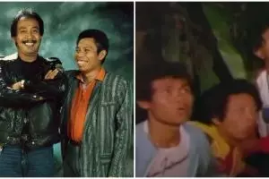 11 Adegan kocak trio Warkop DKI cari anak hilang di film Setan Kredit, Indro malah joget sama hantu