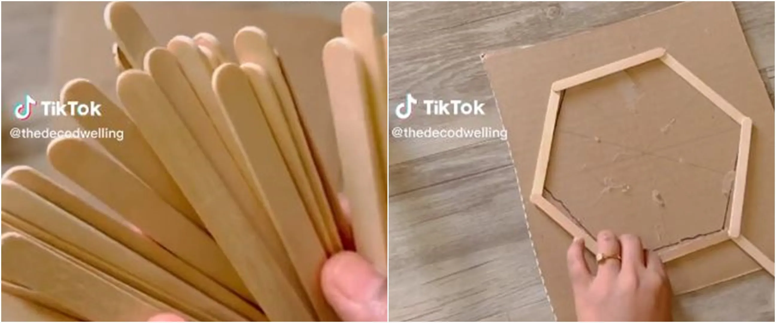 Cukup pakai stik es krim, cara bikin hiasan dinding estetik ini dijamin rumah kelihatan mewah